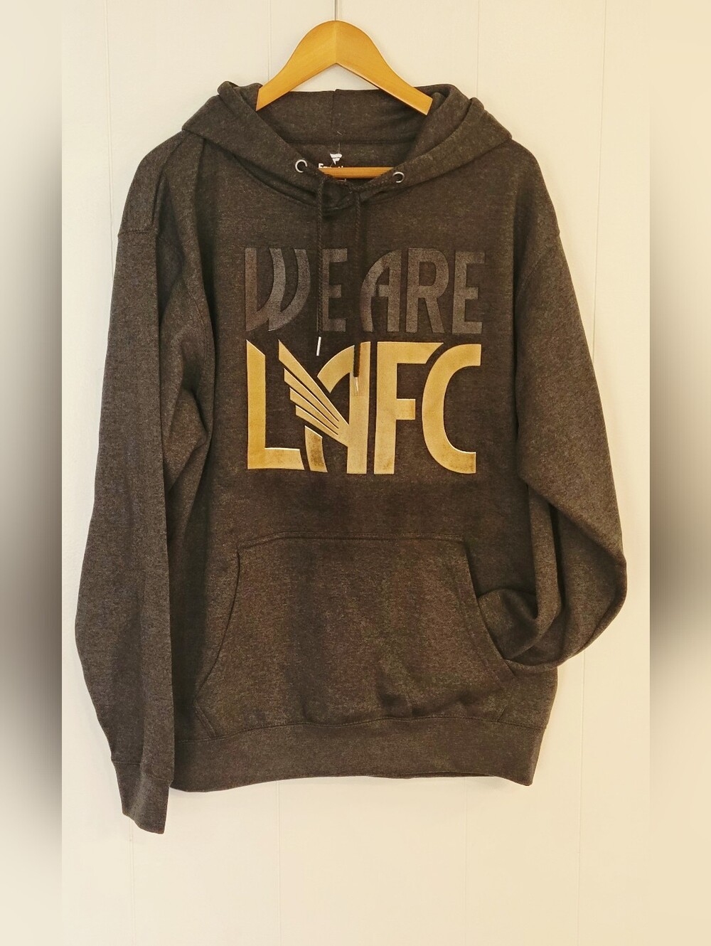 Fanatics LAFC Dark Gray Hoodie with Gold Logo